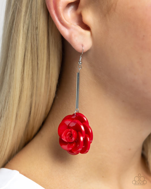 Saccharine Sprig Red Earrings - Jewelry by Bretta