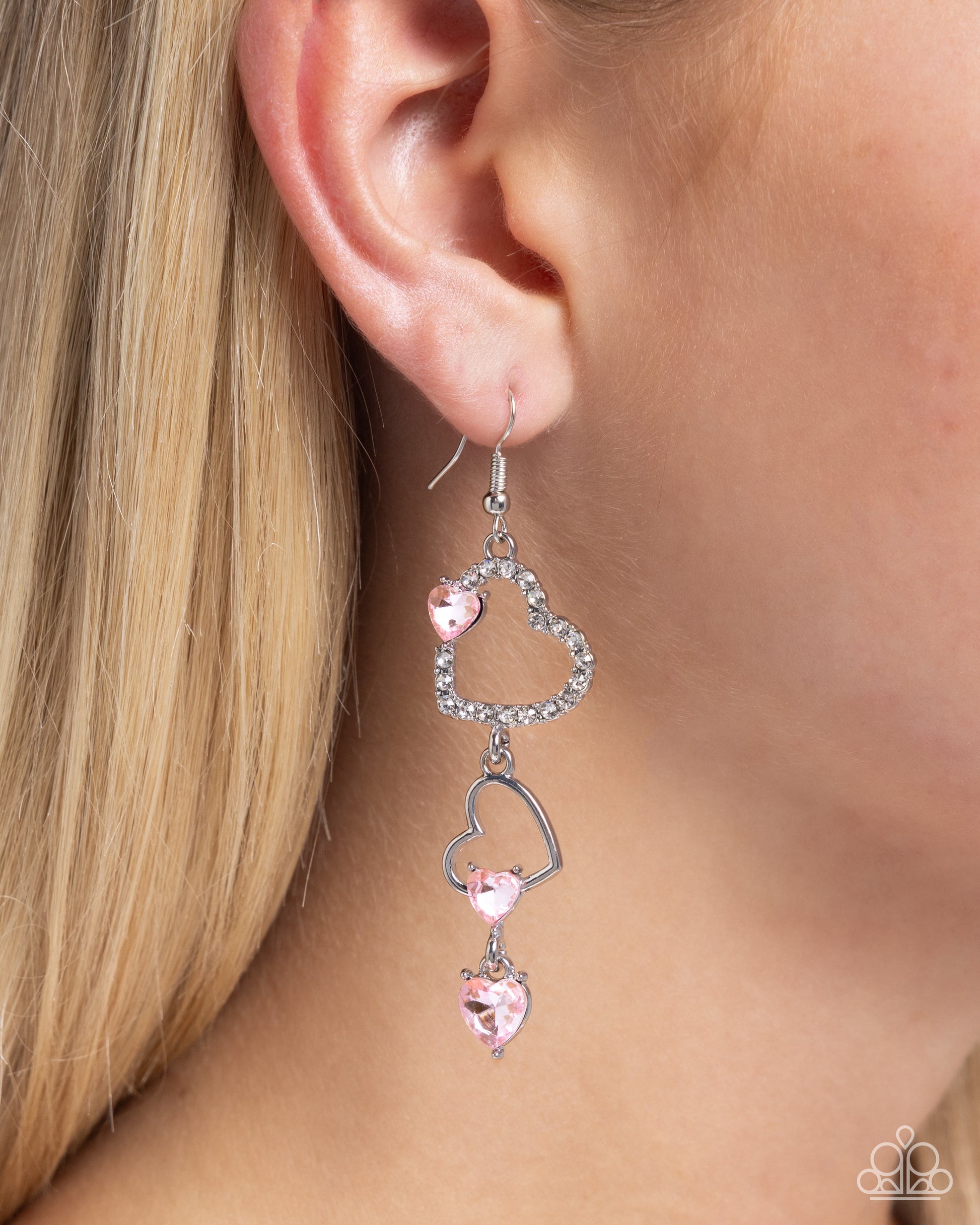 Courting Cascade Pink Earrings - Jewelry by Bretta 