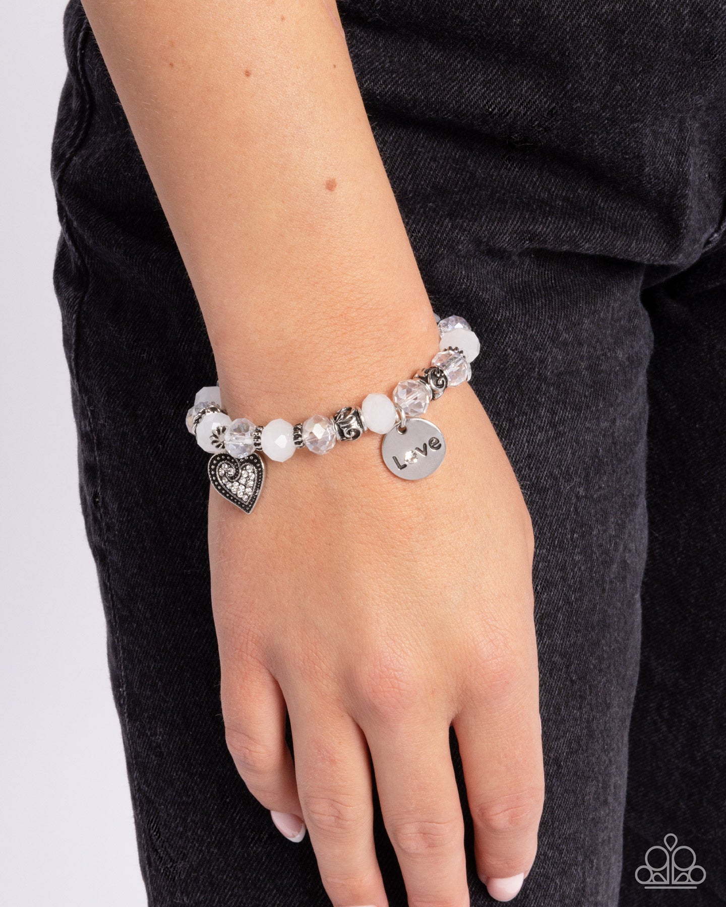 Filigree Finesse White Bracelet - Jewelry by Bretta