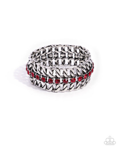 Secure Shimmer Red Bracelet -Jewelry by Bretta