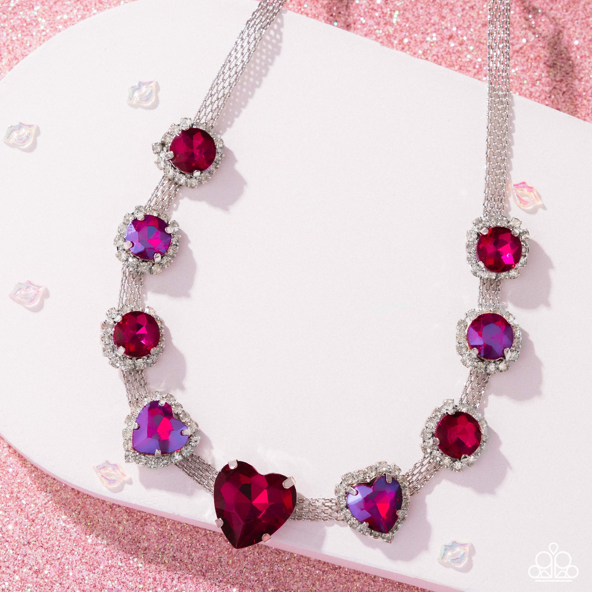 Valentines Vibe Pink Necklace - Jewelry by Bretta 