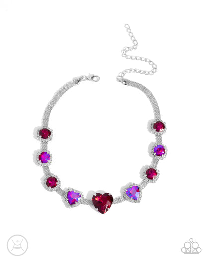 Valentines Vibe Pink Necklace - Jewelry by Bretta 