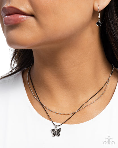 Adorable Ascension Black Butterfly Necklace - Jewelry by Bretta