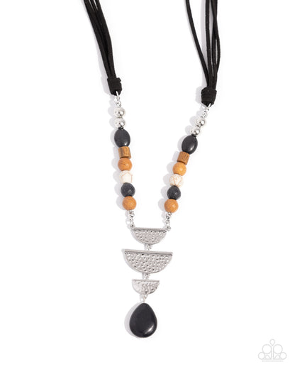 Eclectic Elegance Black Necklace - Jewelry by Bretta 