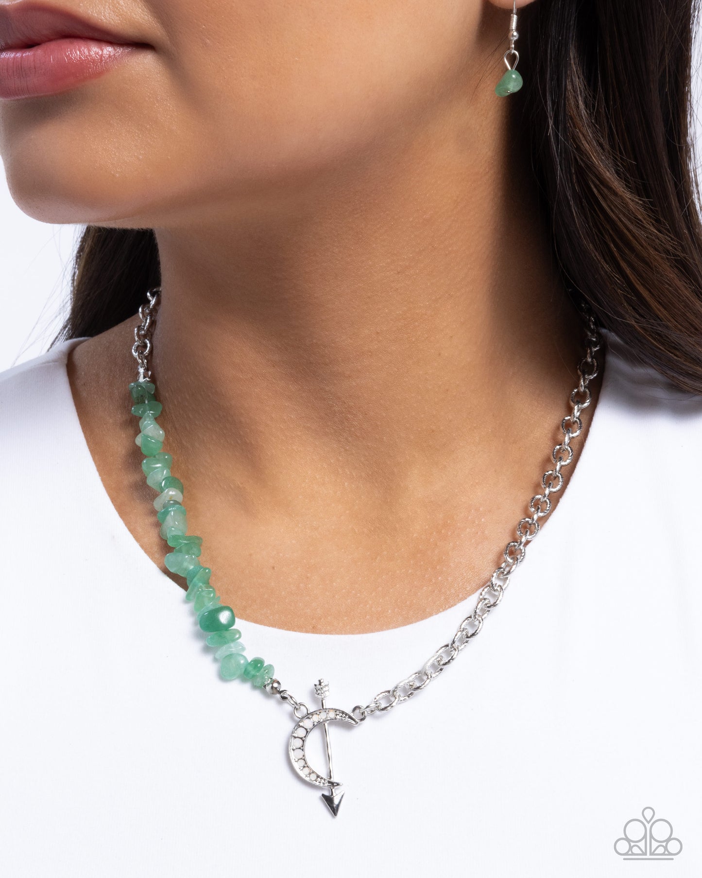 Chiseled Confidence Green Necklace - Jewelry by Bretta