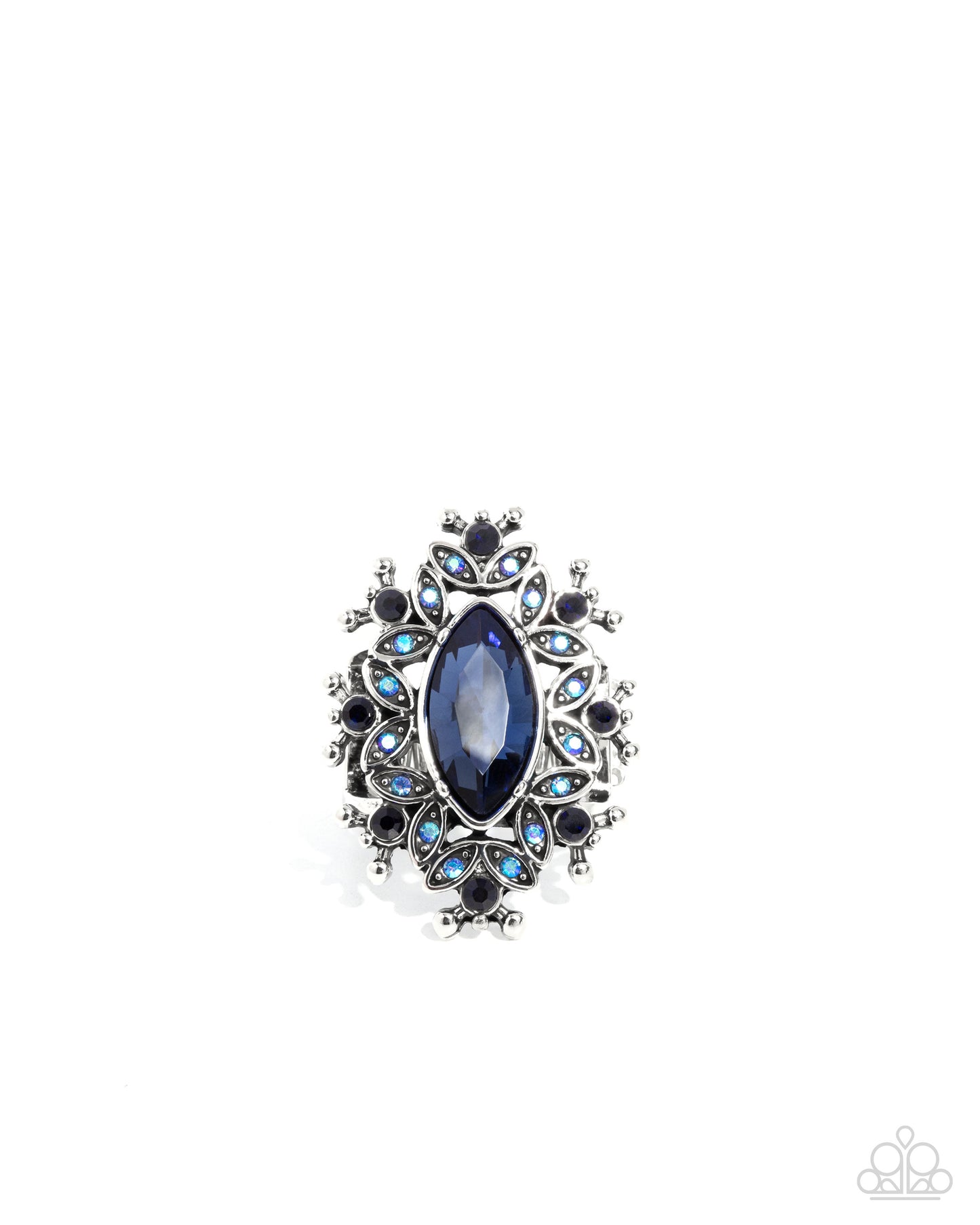 Elaborate Effect Blue Ring - Jewelry by Bretta