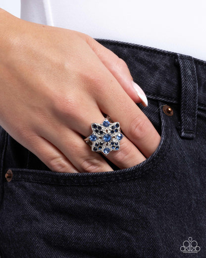 Floral Forte Blue Ring - Jewelry by Bretta