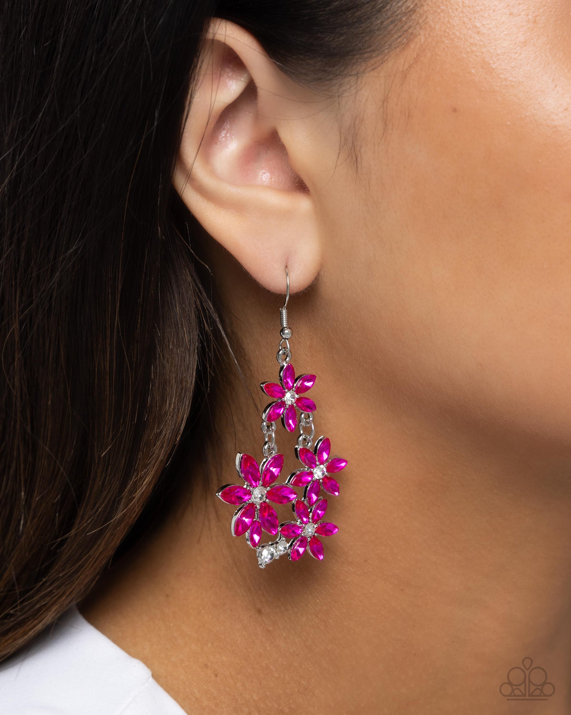 Floral Founder Pink Earrings - Jewelry by Bretta