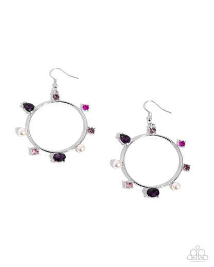 Tailored Treasure Purple Earrings - Jewelry by Bretta