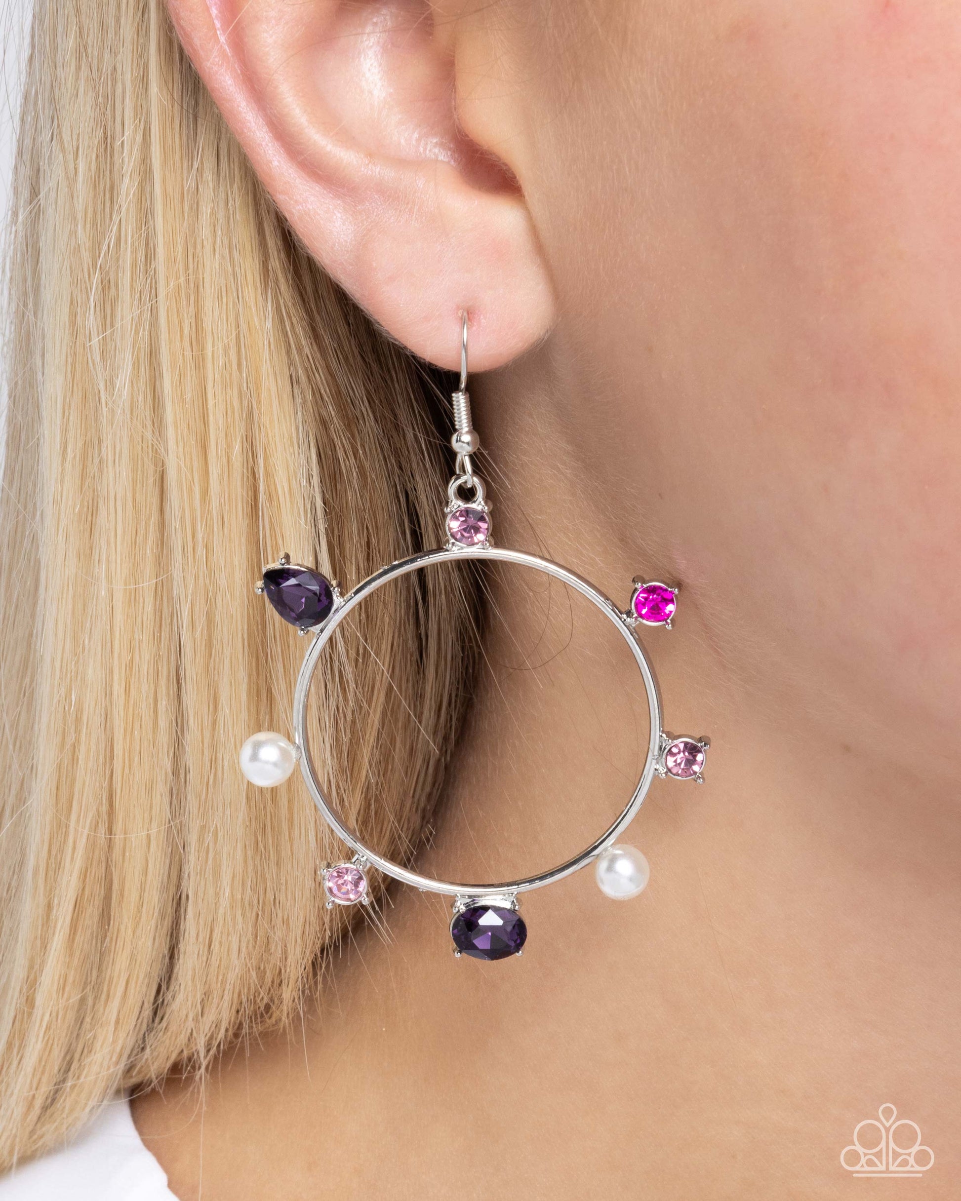 Tailored Treasure Purple Earrings - Jewelry by Bretta