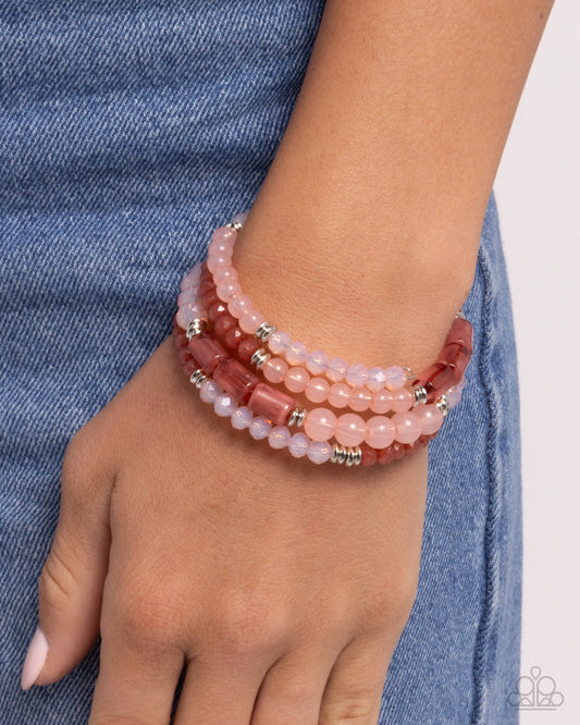 Defaced Dance Pink Bracelet - Jewelry by Bretta