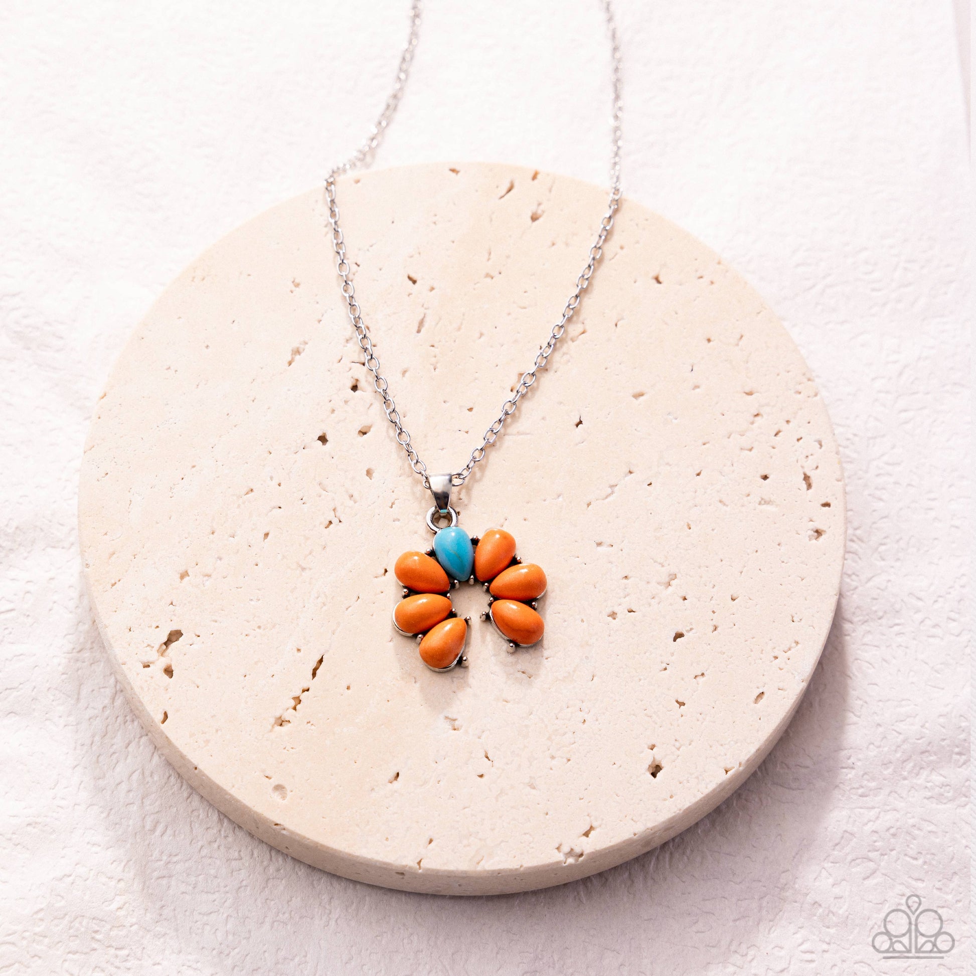 Highland Horseshoe Orange Necklace - Jewelry by Bretta