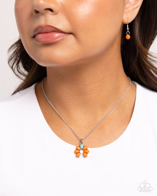 Highland Horseshoe Orange Necklace - Jewelry by Bretta
