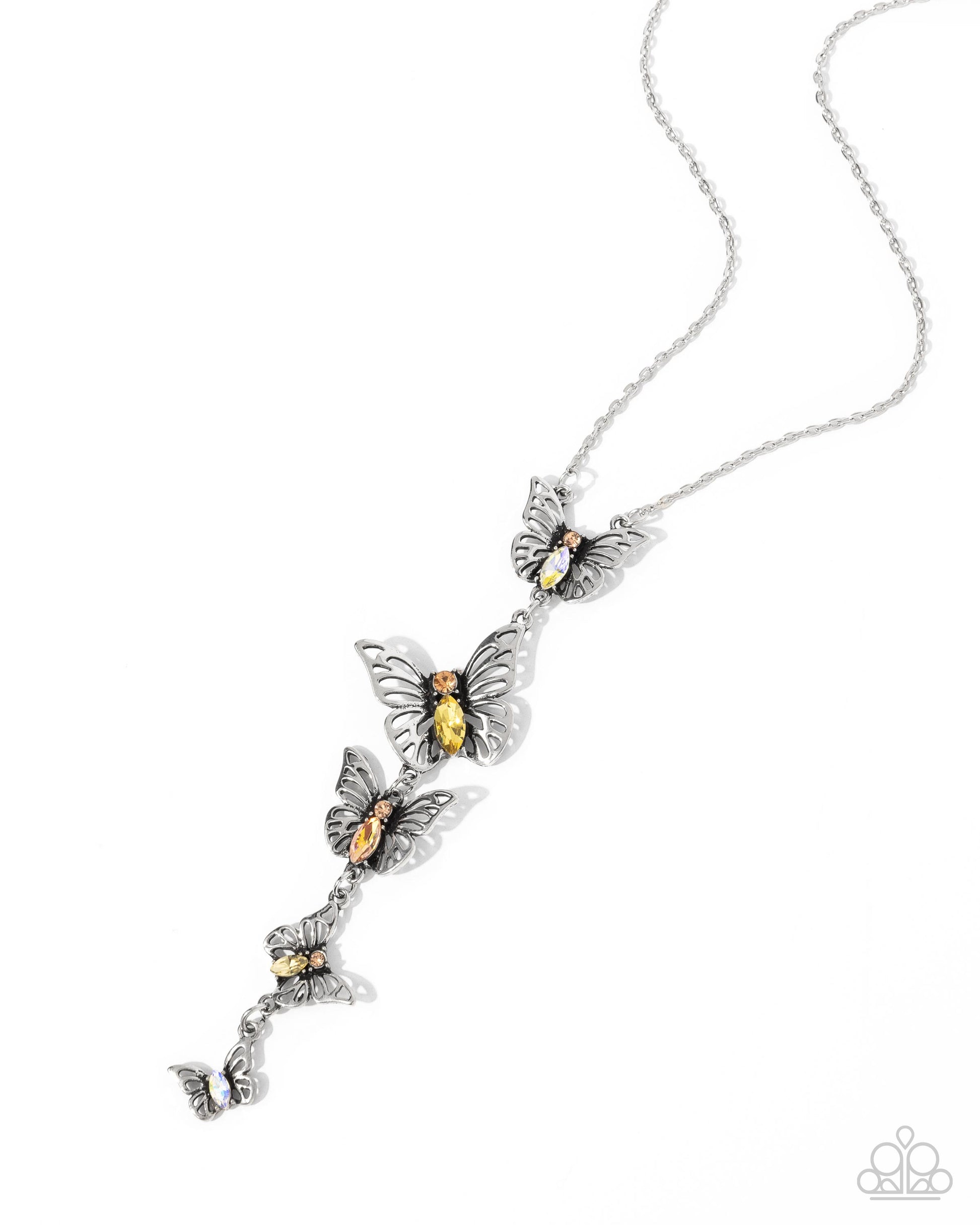 Aerial Addition Yellow Butterfly Necklace - Jewelry by Bretta