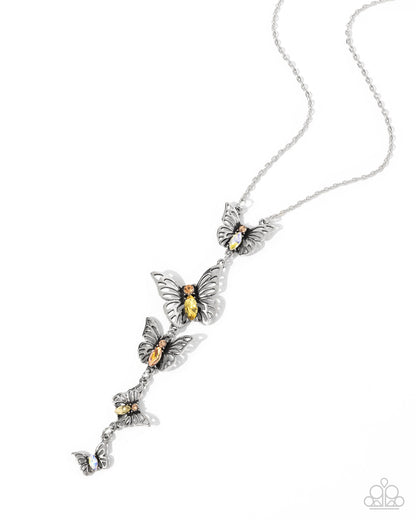 Aerial Addition Yellow Butterfly Necklace - Jewelry by Bretta