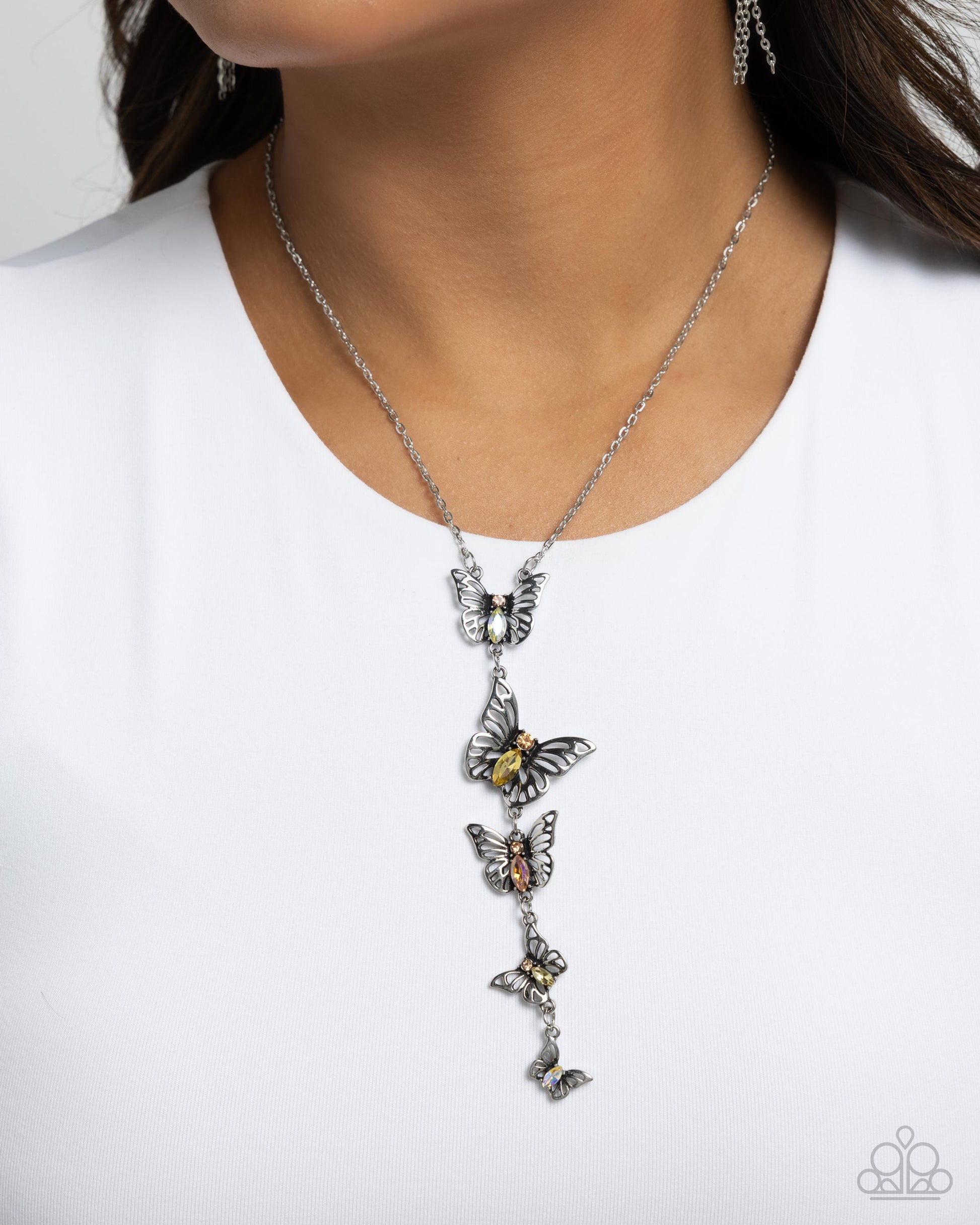 Aerial Addition Yellow Butterfly Necklace - Jewelry by Bretta