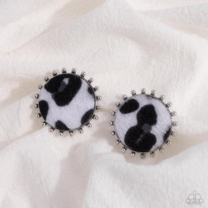 Cowhide Couture Black Earrings - Jewelry by Bretta