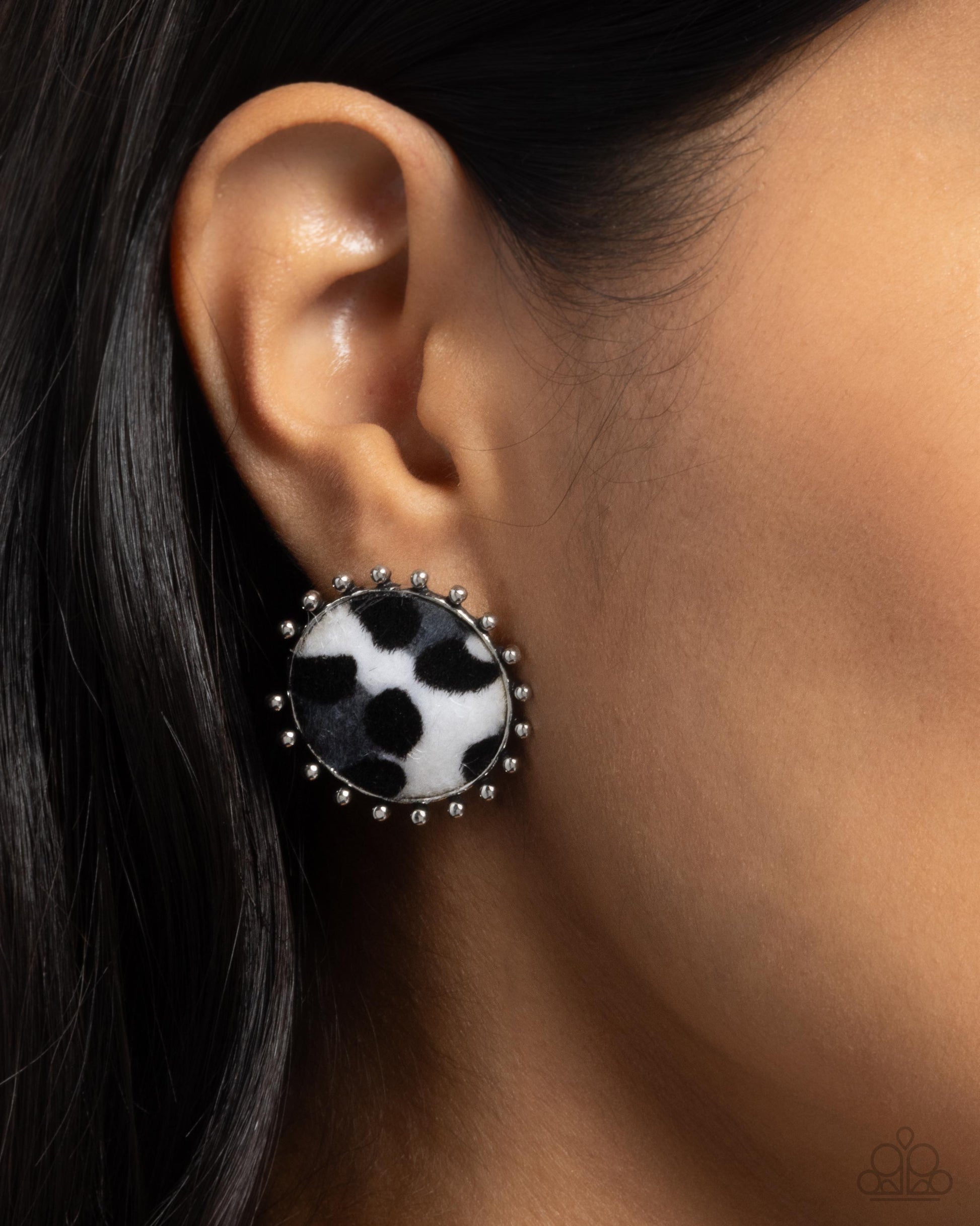 Cowhide Couture Black Earrings - Jewelry by Bretta