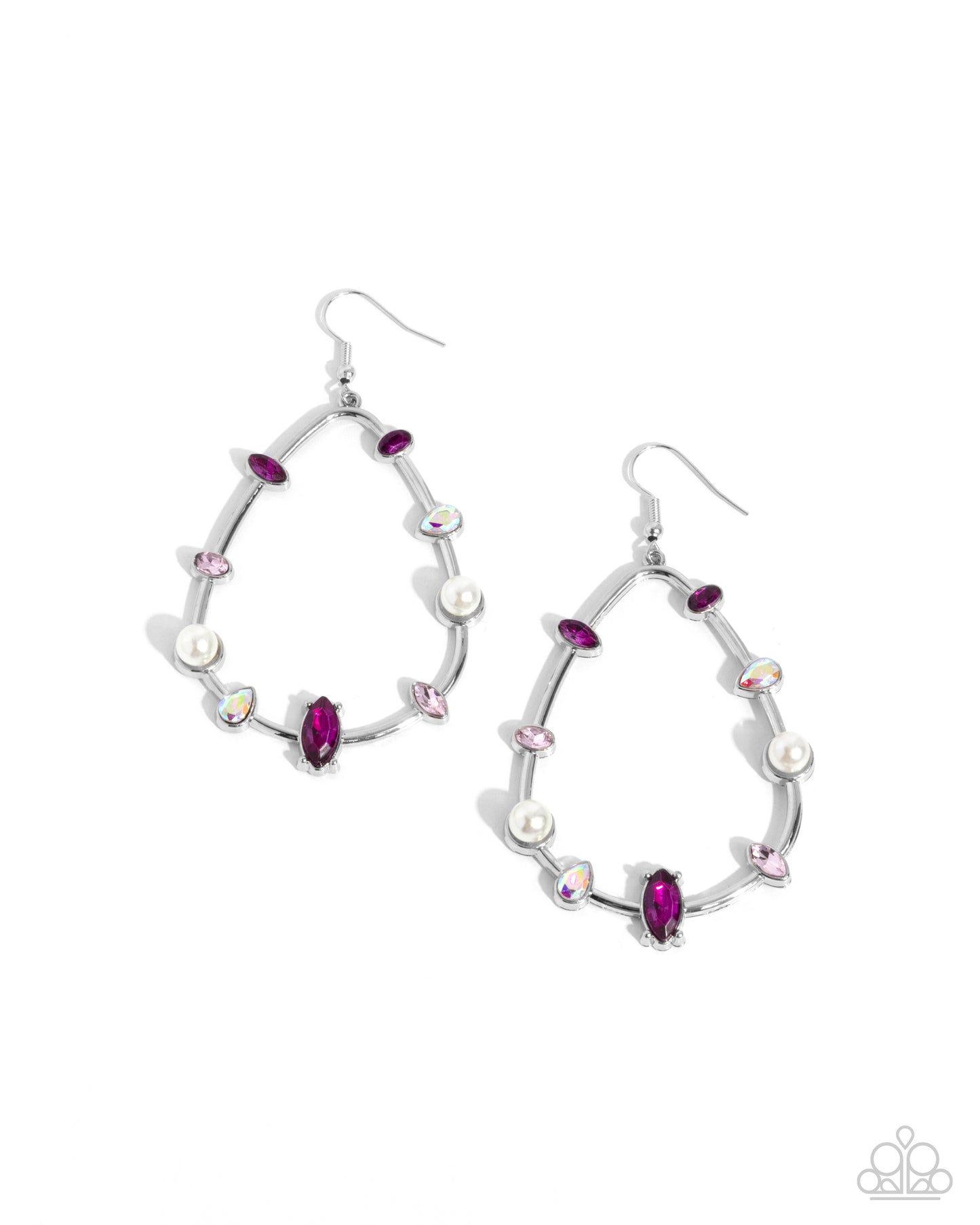 Dazzling Diversity Pink Earrings - Jewelry by Bretta 