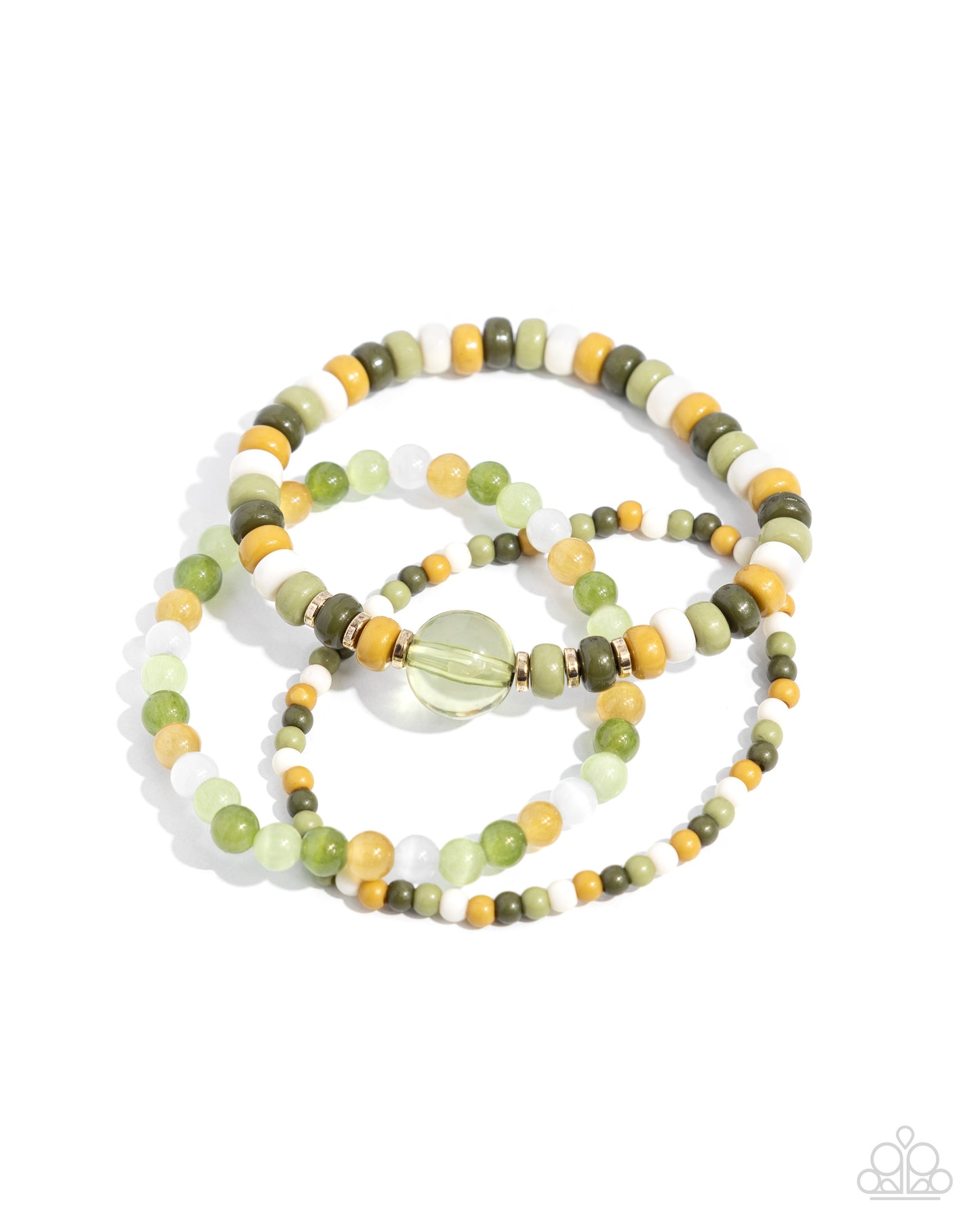 Seed Bead Stack Green Bracelets - Jewelry by Bretta