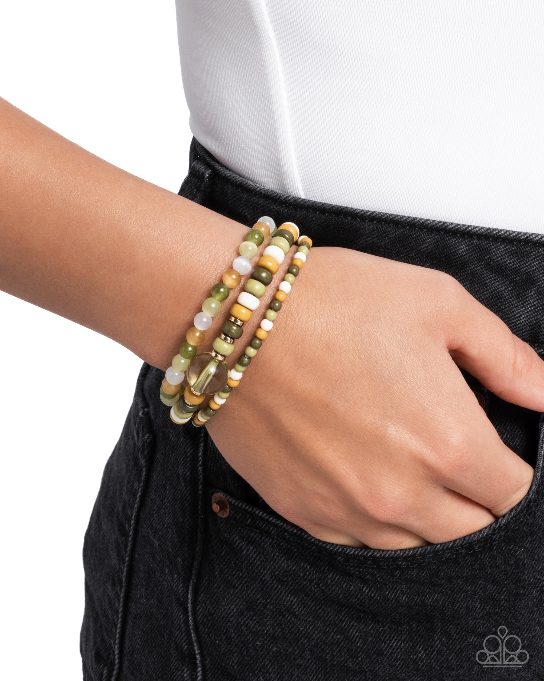 Molten Mogul Green Bracelet - Jewelry by Bretta