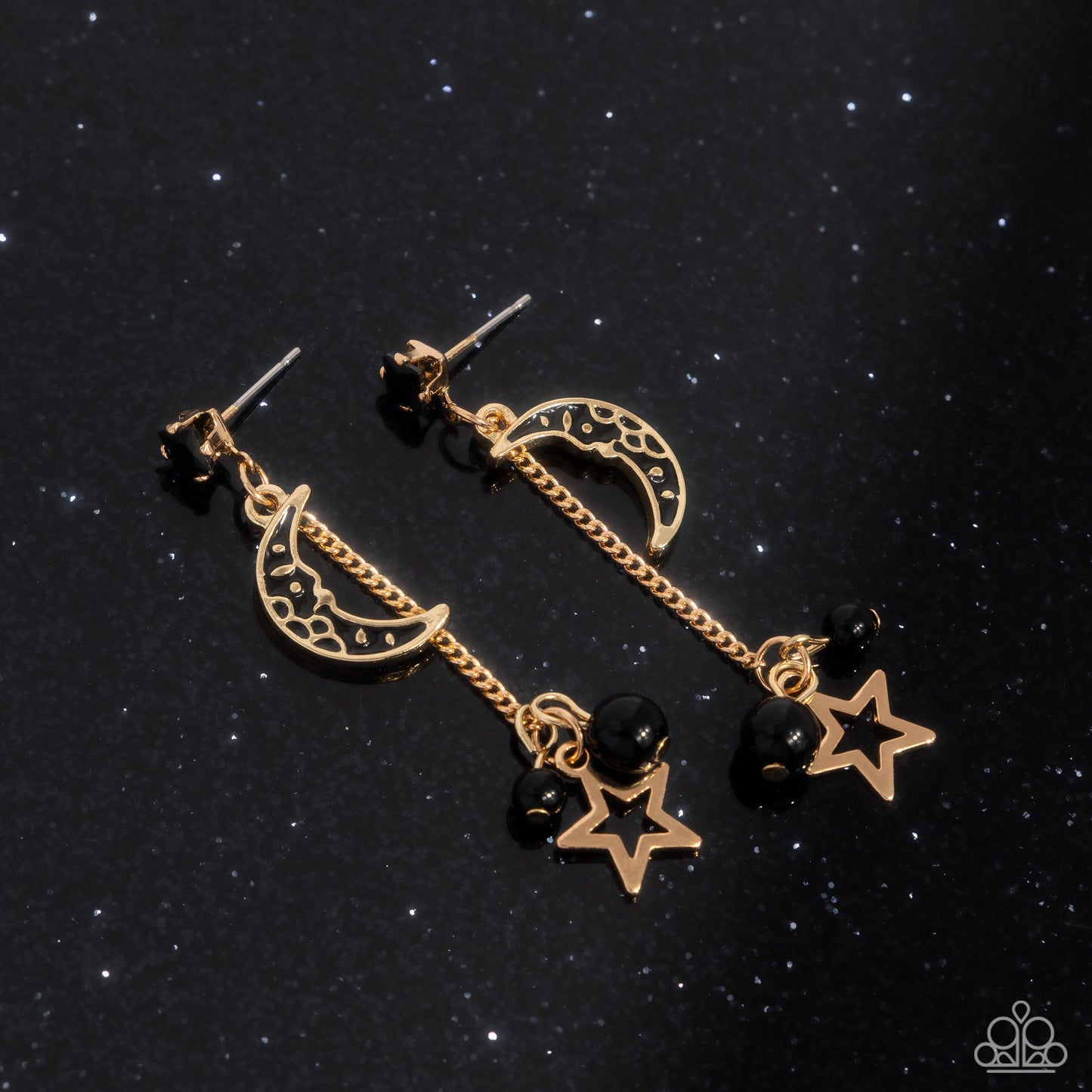 Astral Admiration Black Earrings - Jewelry by Bretta