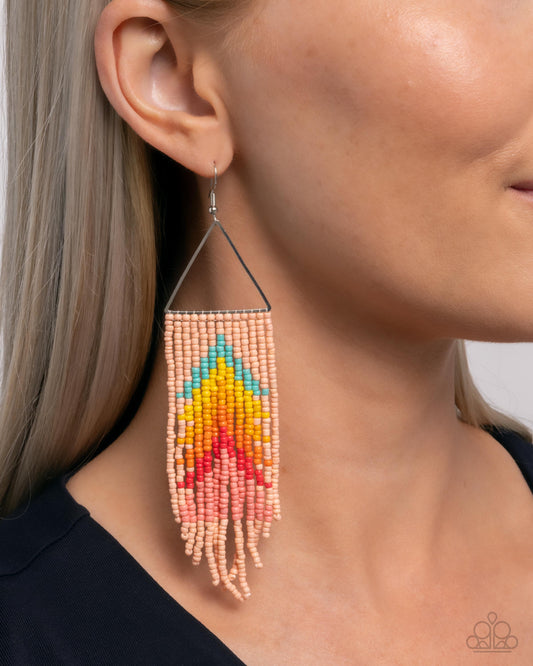 Pointed Promotion Yellow Earrings - Jewelry by Bretta