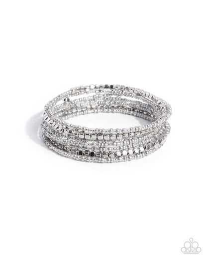 Best Way to Unwind Silver Coil Bracelet  - Jewelry by Bretta 