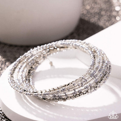 Best Way to Unwind Silver Coil Bracelet  - Jewelry by Bretta 