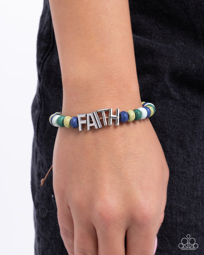 Word of Faith Green Bracelet - Jewelry by Bretta