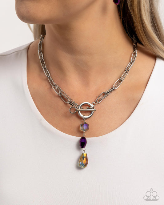 Cultivated Chains Purple Necklace - Jewelry by Bretta