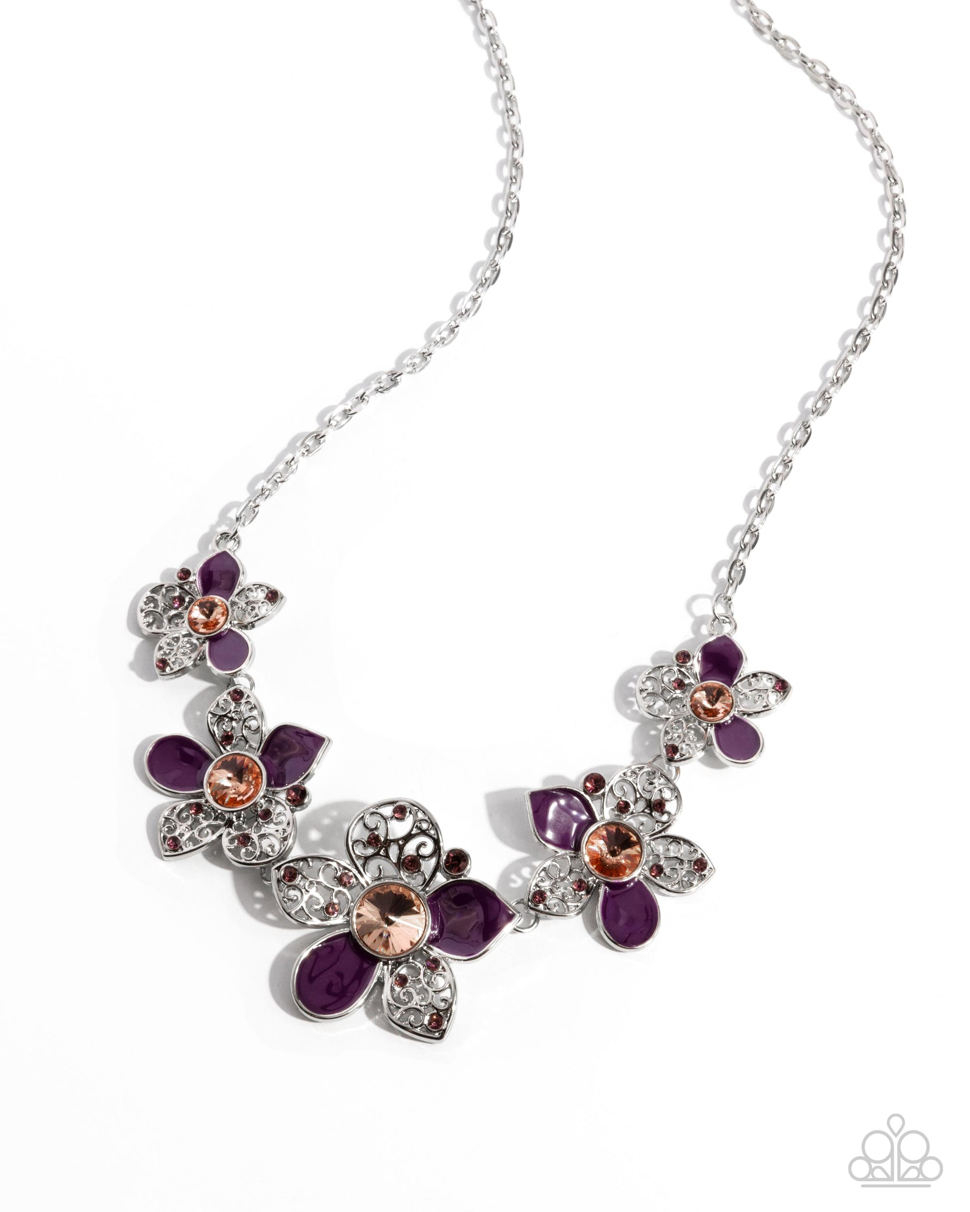 April Showers Bring Flowers Purple Necklace - Jewelry by Bretta