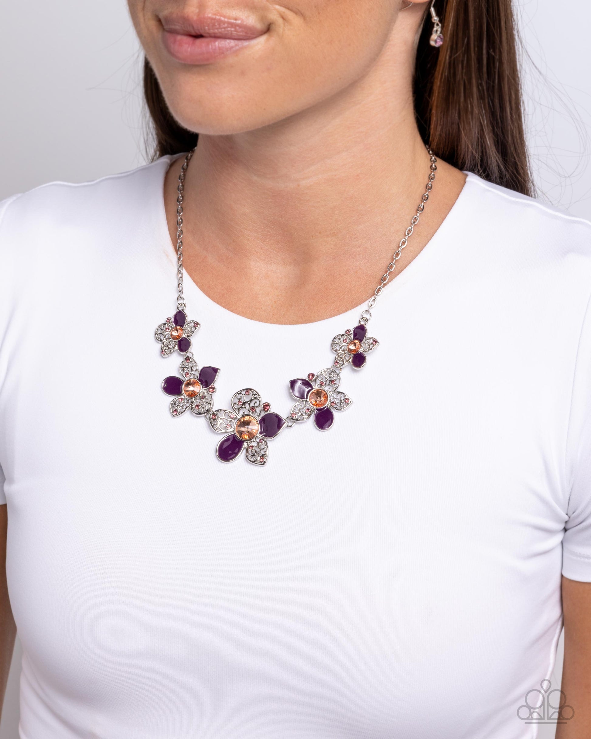 April Showers Bring Flowers Purple Necklace - Jewelry by Bretta