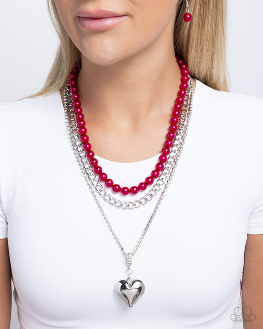 Easy Elevation Red Heart Necklace - Jewelry by Bretta