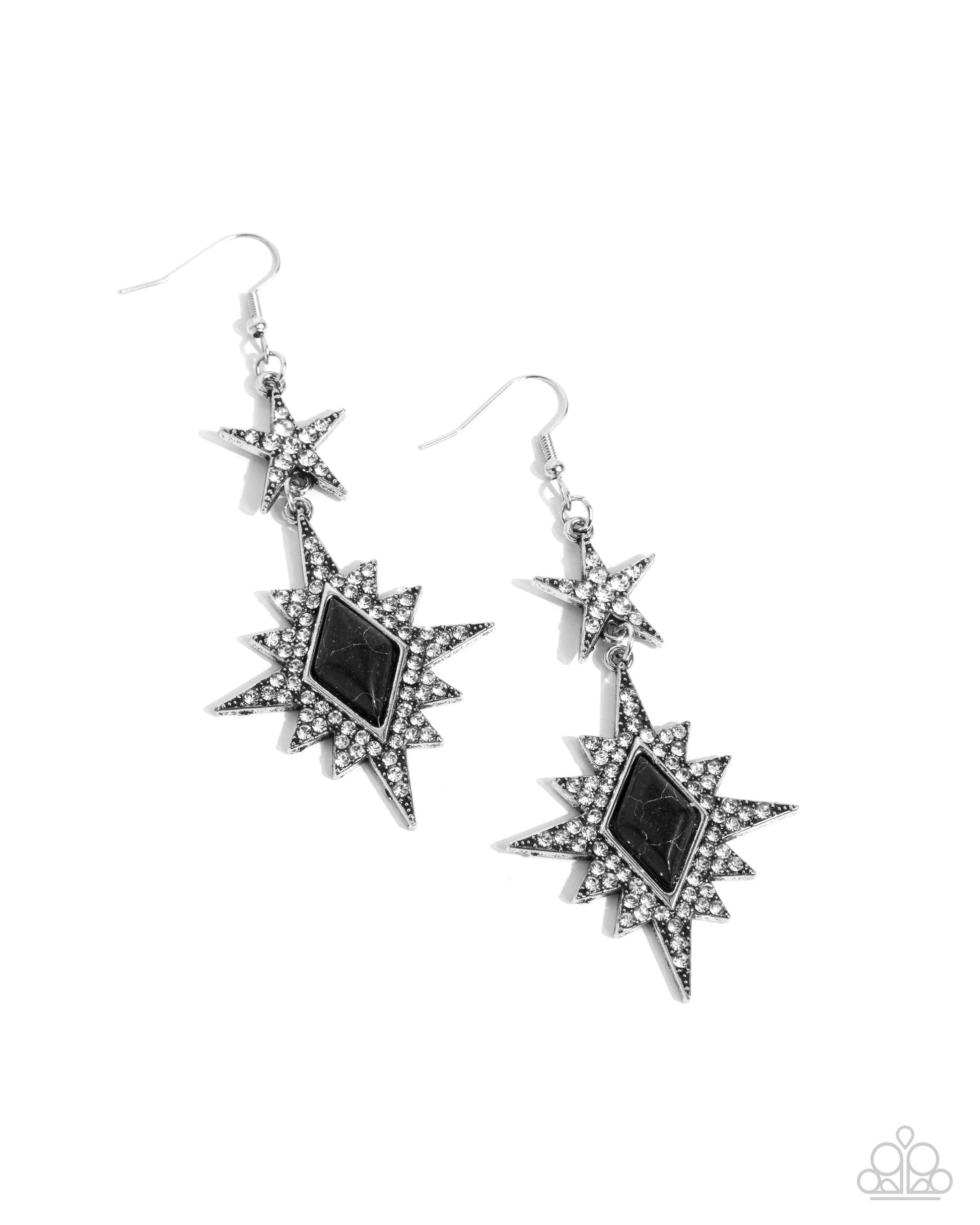 Stellar State of Mind Black Earrings - Jewelry by Bretta