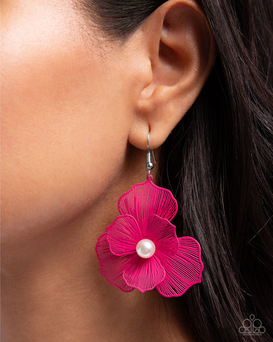 PETAL the Score Pink Earrings - Jewelry by Bretta