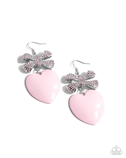 Suitable Sweetheart Pink Heart Earrings - Jewelry by Bretta