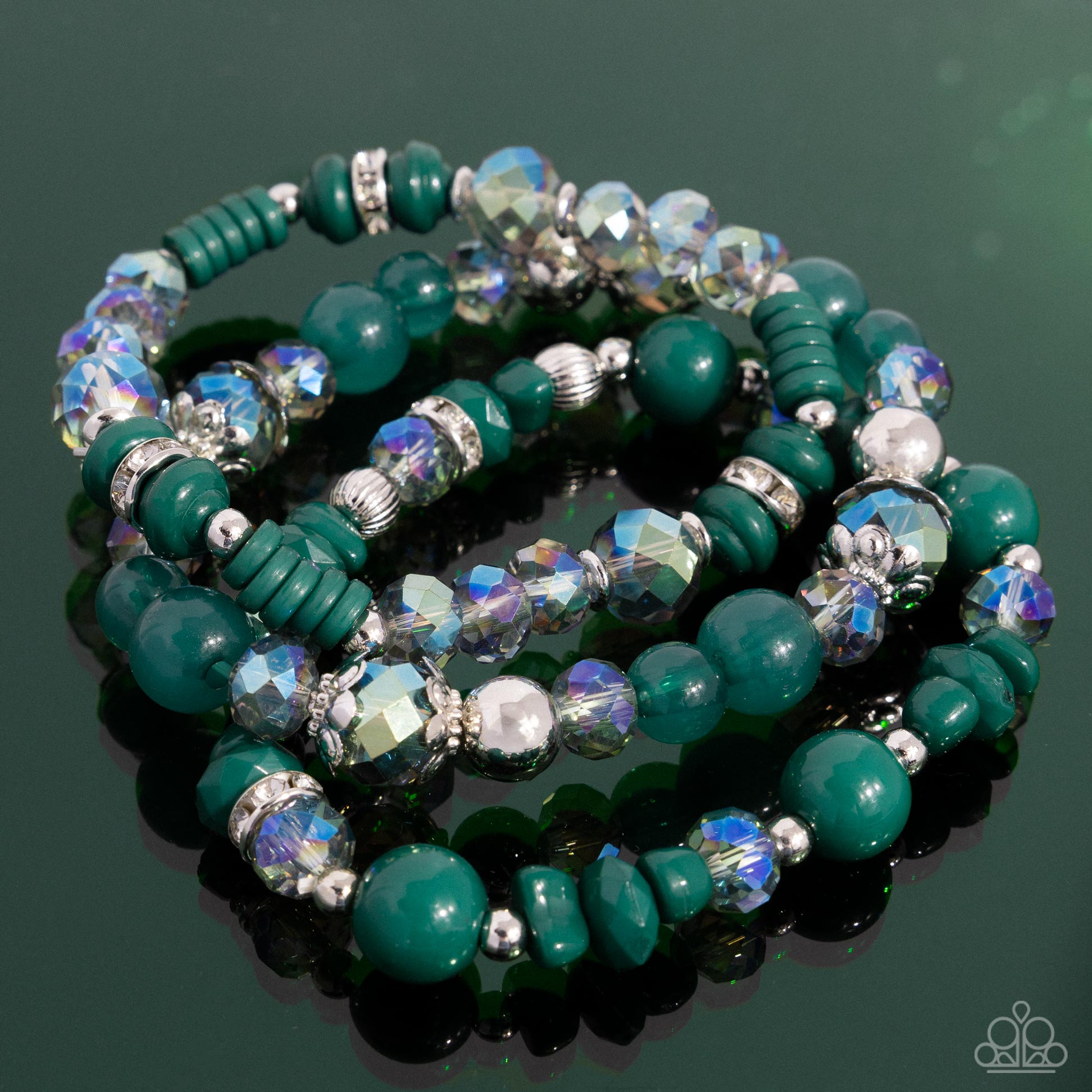 Complimentary Chic Green Bracelet - Jewelry by Bretta