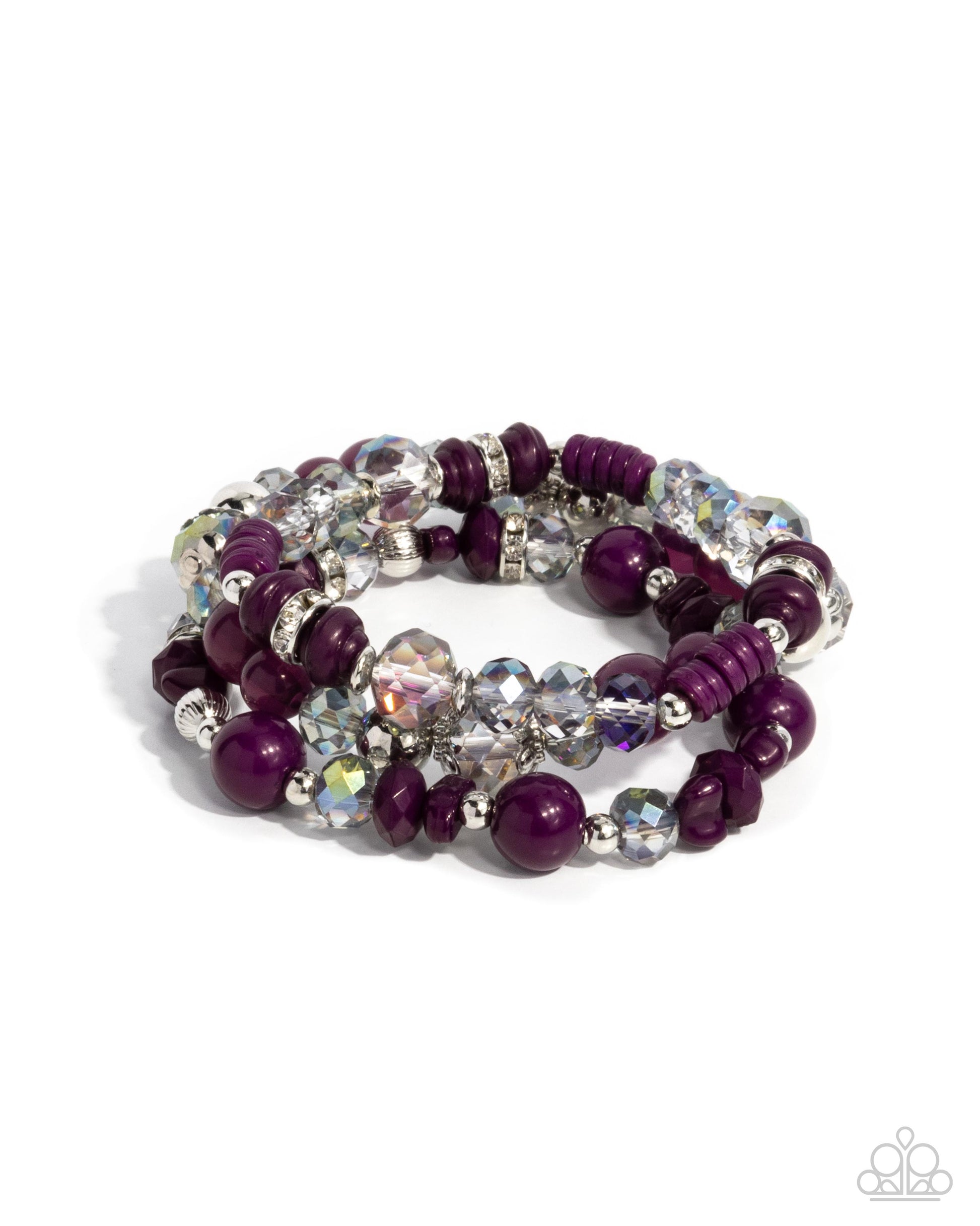 Complimentary Chic Purple Bracelets - Jewelry by Bretta