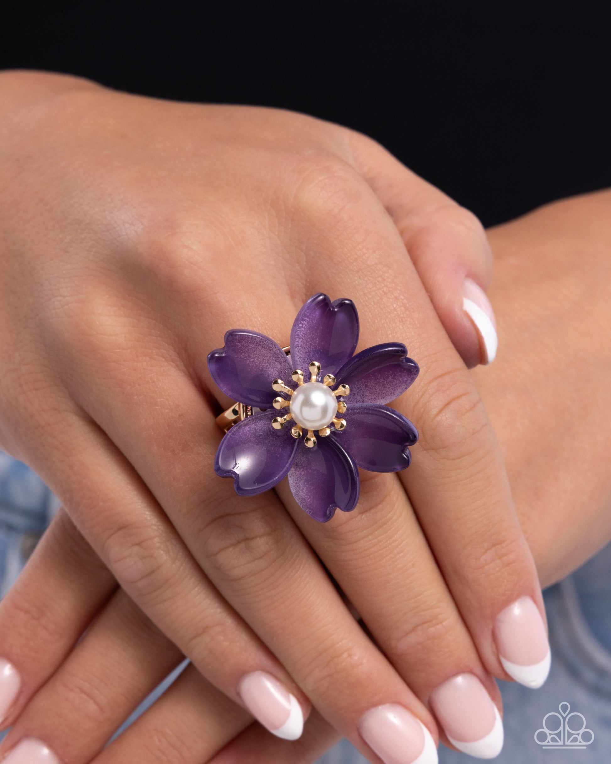 Floral Force Purple Ring - Jewelry by Bretta