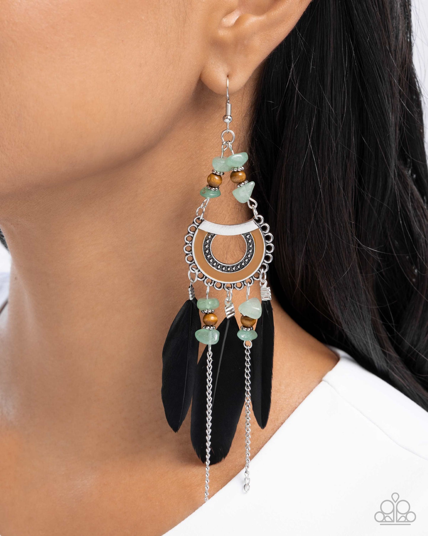 Serene Stage Green Earrings - Jewelry by Bretta