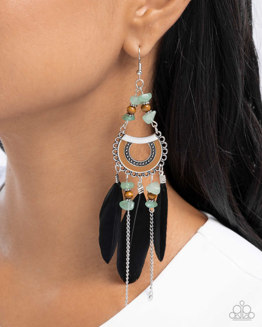 Serene Stage Green Earrings - Jewelry by Bretta