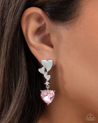 Valentines Vaudeville Pink Earrings - Jewelry by Bretta