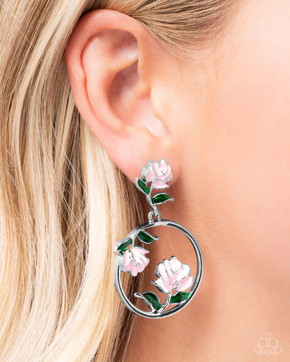 ROSE to You Pink Earrings - Jewelry by Bretta 