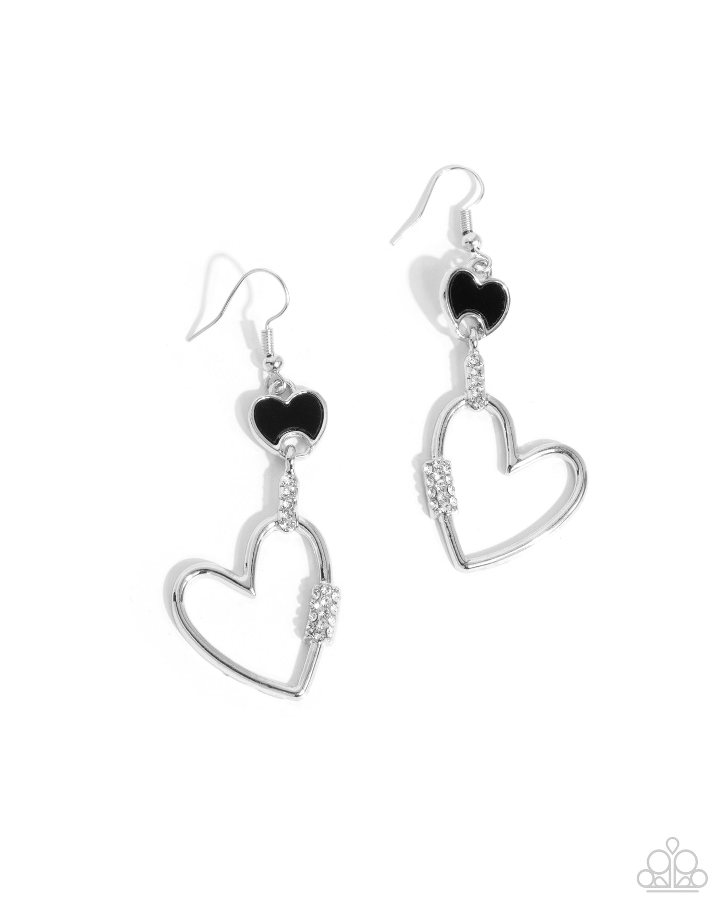 Eternally Enamored Black Earrings - Jewelry by Bretta