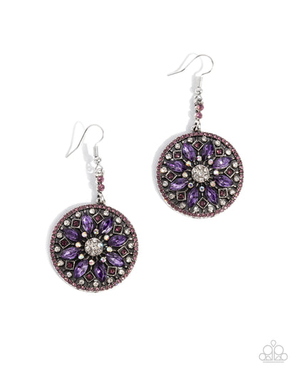 Cathedral Chic Purple Earrings - Jewelry by Bretta