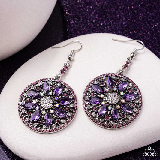 Cathedral Chic Purple Earrings - Jewelry by Bretta