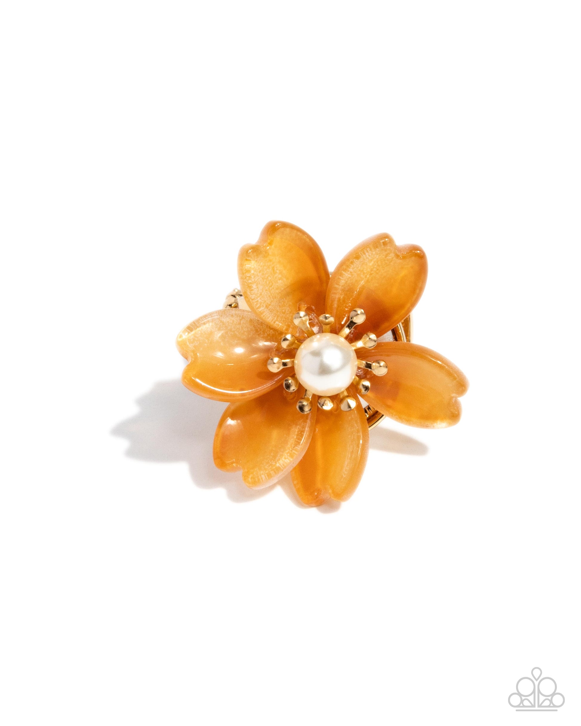 Floral Force Orange Ring - Jewelry by Bretta