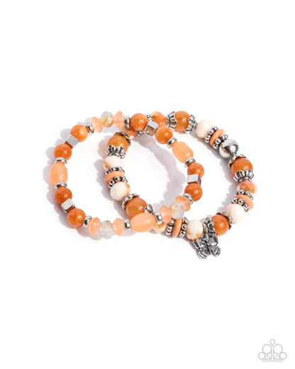 Meaningful Metamorphosis Orange Bracelets - Jewelry by Bretta