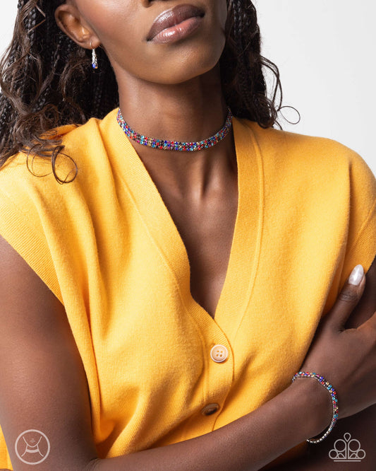 Complete Look Multi Stone Necklace and Bracelet Set - Jewelry by Bretta